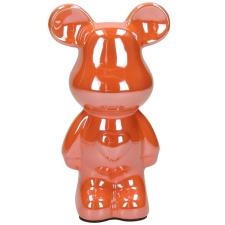 TOGNANA Orso Decorato Arancio H18