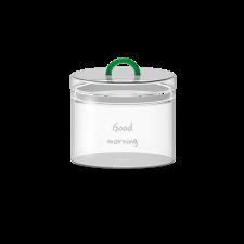 Wd Lifestyle Barattolo in vetro borosilicato con tappo ermetico 1,4 L Verde