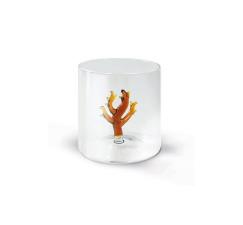 WD LIFESTYLE Bicchiere in vetro borosilicato 250 ml Decoro CORALLO