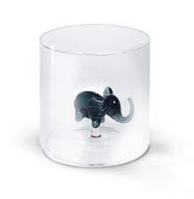 WD LIFESTYLE Bicchiere in vetro borosilicato 250 ml Decoro Elefante