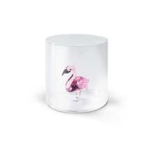 WD LIFESTYLE Bicchiere in vetro borosilicato 250 ml Decoro fenicottero