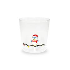WD LIFESTYLE Bicchiere in vetro borosilicato monterey  250 ml Decoro PINGUINO