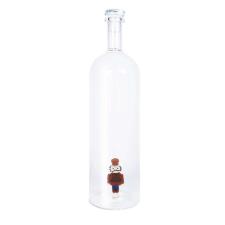 WDLIFESTYLE Bottiglia in vetro borosilicato con tappo decoro con Schiaccianoci