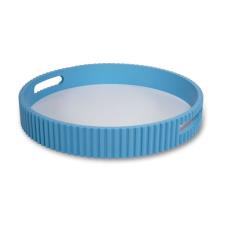 WDLIFESTYLE SAMARCANDA VASSOIO AZZURRO 30 CM