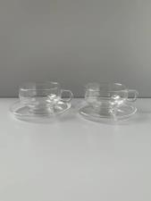 ZWIESEL KRISTAL GLASS JENAER GLAS SET DUE TAZZE VETRO TRASPARENTE DA THE&rsquo;